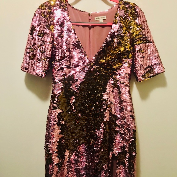 For Love and Lemons pink sequin dress - Picture 1 of 5